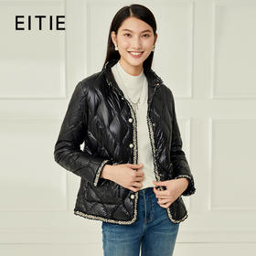 EITIE爱特爱冬季新款白鸭绒气质修身羽绒服外套6811504