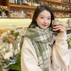 格子围巾保暖围巾中长款披肩女秋冬外搭围巾wjj03 商品缩略图0