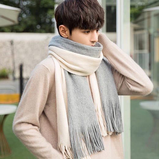 2023新款围巾女冬季学生加厚保暖纯色两用披肩秋冬围脖wjj06 商品图2