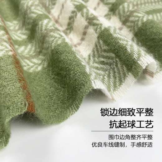 格子围巾保暖围巾中长款披肩女秋冬外搭围巾wjj03 商品图2