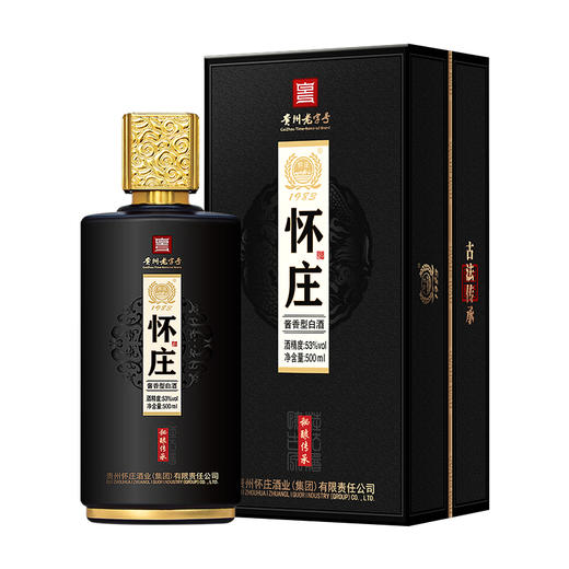 怀庄秘酿传承 酱香型白酒 53度 高度酒送礼自饮 500mL*6瓶整箱装 商品图1