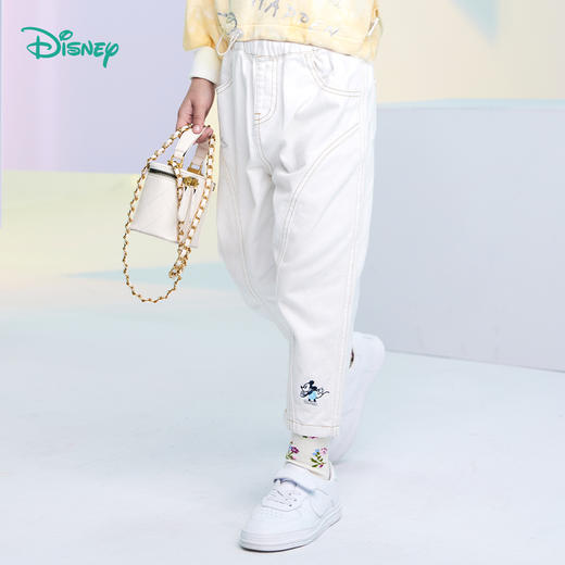 【商场同款】
迪士尼童装女童裤子玩酷米奇简约时尚牛仔裤柔软亲肤秋新品 商品图3