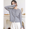 针织衫开衫上衣，薄款纯色针织毛衣外套SR-K16430 商品缩略图0