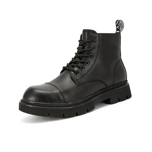 西遇马丁靴男冬季新款复古潮男英伦风短靴厚底增高工装靴22125656 商品图0