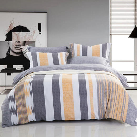 梦洁家纺   云朵绵印花四件套：映像 商品图0