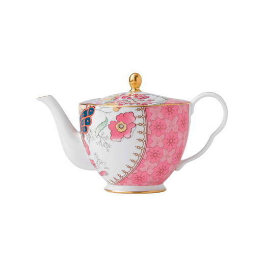 WEDGWOOD玮致活花间舞蝶骨瓷壶500ml带盖欧式小茶壶咖啡壶 商品图0