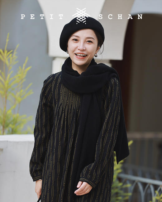 PETIT SCHAN小闪 CLO#135 metasequoia 水杉 秋冬款羊毛圆领A型设计款连衣裙 商品图4