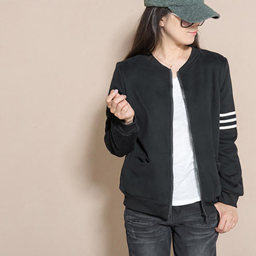 裁缝学苑AQ131 立领卫衣纸样女装外套短款拉链开衫上衣打版服装图 商品图1