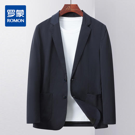 罗蒙春秋小西装外套男士商务通勤休闲单西开衫西服男上衣 商品图1