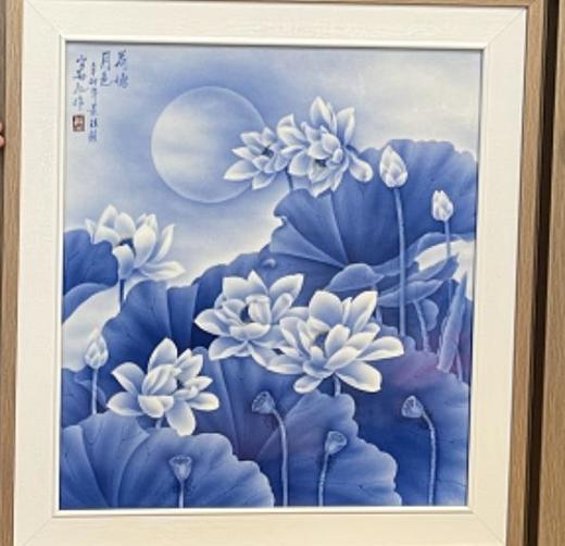 《青花刷花荷塘月色》 商品图0