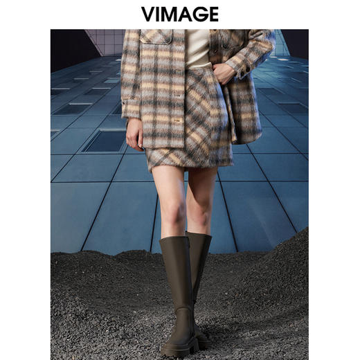  VIMAGE纬漫纪冬季新款高腰时尚包臀裙短裙半身裙V1806424 商品图3