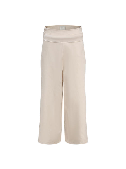 【白日梦】气质显瘦高腰阔腿九分裙裤/230007 商品图4