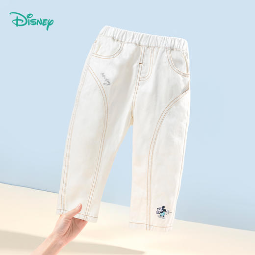【商场同款】
迪士尼童装女童裤子玩酷米奇简约时尚牛仔裤柔软亲肤秋新品 商品图4