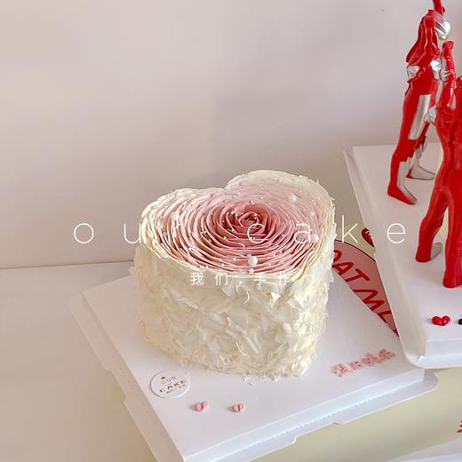 渐变色爱心情人节七夕蛋糕-低糖处理无添加 商品图2