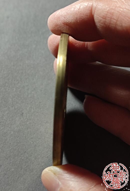 古法文创铸币 一本万利背吉祥图 文房铜镇 HFH09 商品图4