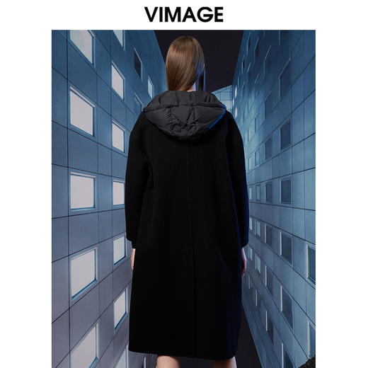  VIMAGE纬漫纪冬季新款宽松保暖假两件羽绒服外套V1811417 商品图4