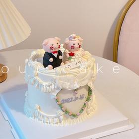 求婚/结婚/领证/纪念日立体小动物蛋糕多款式-低糖处理无添加