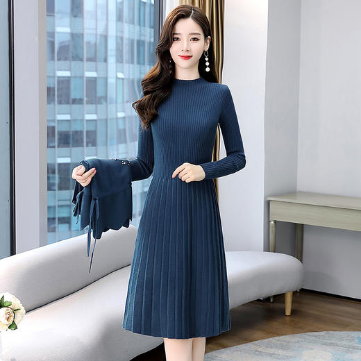 冬季新款，优雅时尚针织两件套连衣裙潮流质感裙子HR2138 商品图0