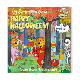 英文原版绘本 The Berenstain Bears Happy Halloween 贝贝熊万圣节快乐 儿童英语启蒙认知亲子绘本 万圣节主题 英文版 进口英语书