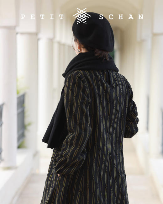 PETIT SCHAN小闪 CLO#135 metasequoia 水杉 秋冬款羊毛圆领A型设计款连衣裙 商品图6