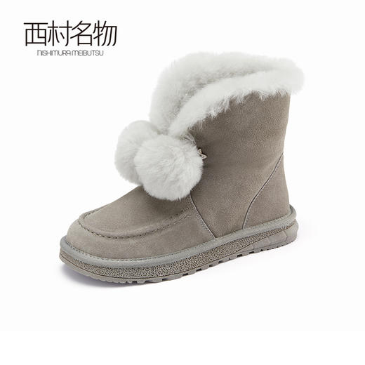 西村名物2022冬季新款加绒百搭冬鞋抗寒防滑潮版网红ins女鞋45071 商品图1