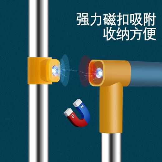 【春艺】磁吸折叠扫把簸箕套装 软毛扫地刮水器套装 商品图3