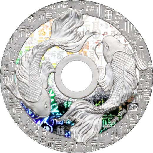 福禄寿喜银币！全息幻彩，镂空可佩戴！ 商品图1