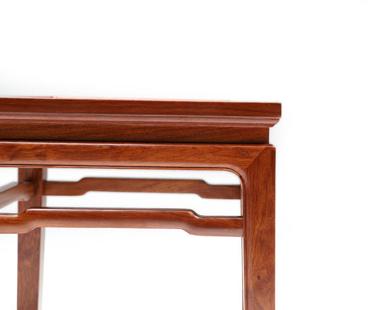 红桥红  家具严选  缅甸花梨（大果紫檀）【藤面 40马蹄腿带束腰 方凳】 商品图1