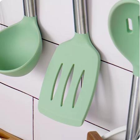 法国赛巴迪波尔多不粘锅家用硅胶铲勺隔热耐高温轻便厨具八件套 商品图4