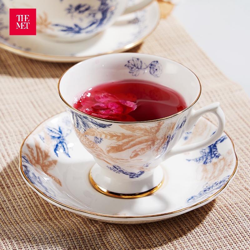大都会艺术博物馆欧式中国风系列骨瓷杯碟咖啡茶具套装