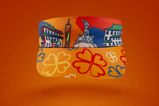 严素空顶帽2.0，广州七中，四叶草幸运广州，头巾空顶帽，户外跑步运动防晒吸汗快干舒适 商品图0