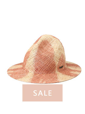 MOSSANT晕染色山形帽 - 粉橙色