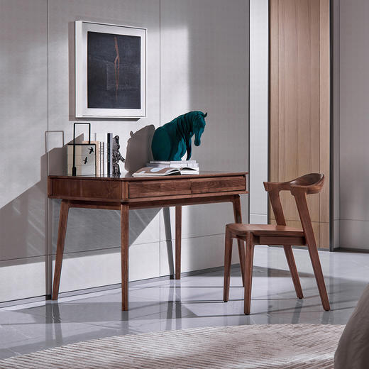 【现代风-CY402书桌】现代风/书房/北美黑胡桃木 /实木书桌 商品图2