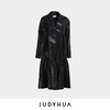 JUDYHUA 抽绳口袋拼接设计款风衣 商品缩略图3