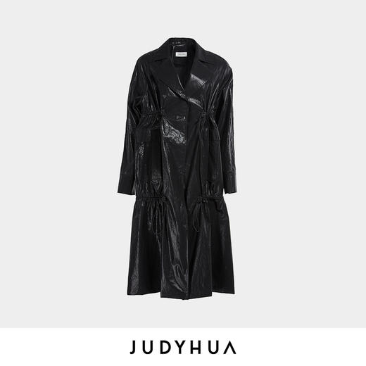 JUDYHUA 抽绳口袋拼接设计款风衣 商品图3