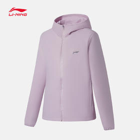 【活动商品】 李宁 风衣女士跑步系列冬季开衫长袖防风透湿连帽运动服