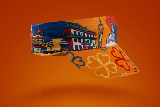 严素空顶帽2.0，广州七中，四叶草幸运广州，头巾空顶帽，户外跑步运动防晒吸汗快干舒适 商品图1