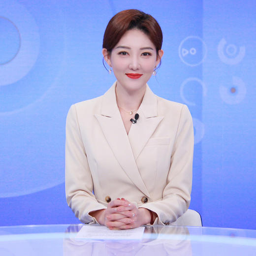 IWY/杏色长袖主持人连衣裙女气质职业装艺考播音面试正装礼服西装裙olQ902 商品图2