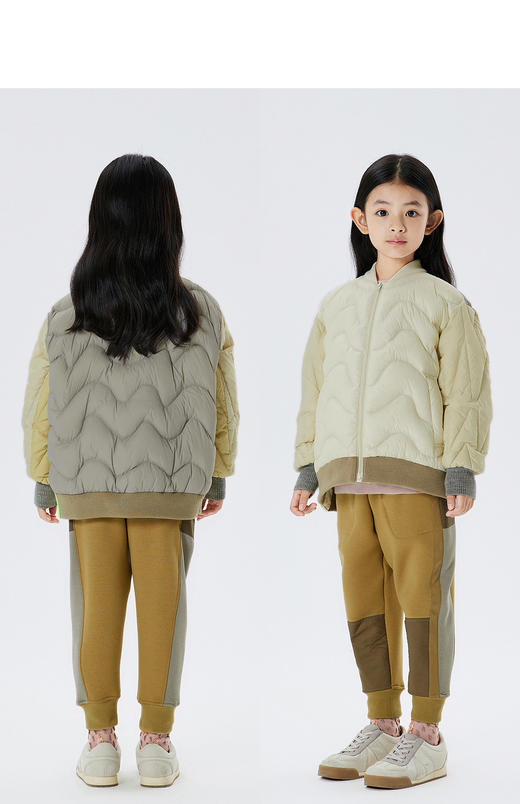 JNBY  22年冬款  男女童短裤撞色羽绒服  1MAC10520 商品图10