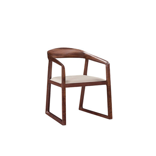 【现代风-CY411书椅】现代风 /书房/FAS级北美黑胡桃木/实木书椅 商品图0