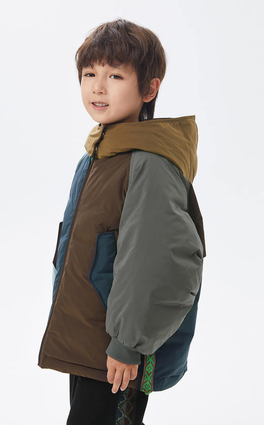 JNBY  22年  宝贝必备拼接色长裤羽绒服   1MAC10550 商品图4