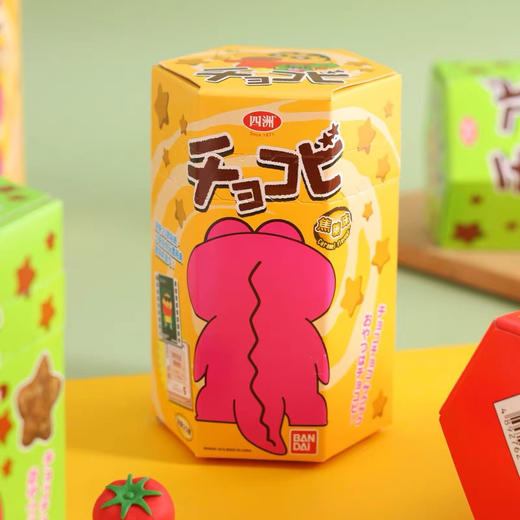 香港进口四洲蜡笔小新粟米星饼干巧克力番茄焦糖儿童膨化小零食品 商品图3