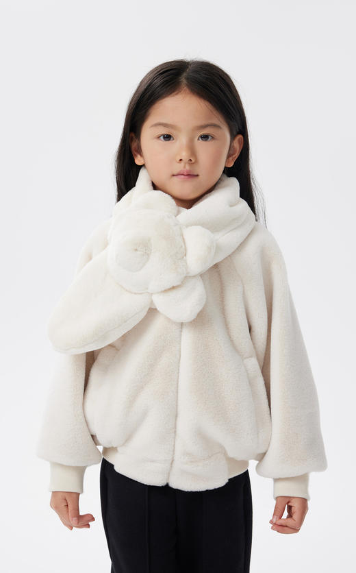 JNBY  22年冬款  亲肤柔软环保材质仿皮草外套  1MAA10330 商品图3