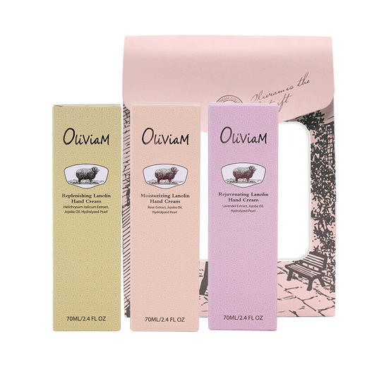 【中欧班列精选】澳洲护手霜套装 原装进口OLIVIAM/澳莉维亚玫瑰薰衣草蜡菊南澳老街风护手霜三件套 商品图13