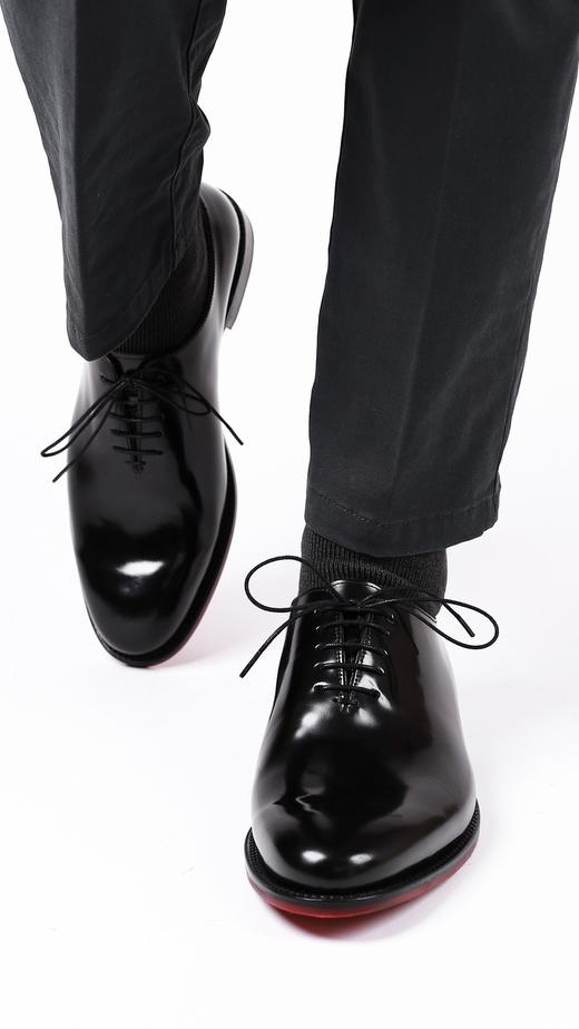 限时特价——西班牙原产经典舒适男士全切皮正装鞋阿尔贝尼兹 ALBENIZ-黑色小牛皮 商品图9