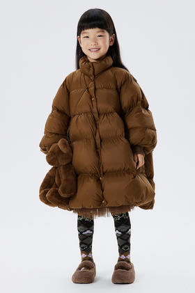 JNBY 22年冬款  长款A型宽松版羽绒服  1MAC10820