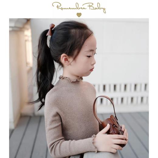 现货 / NEW TOUCH | 可可色 亲子款 无缝技术 康赛妮品牌纱线制 85%棉15%羊绒 超舒适无压力打底上衣 商品图0