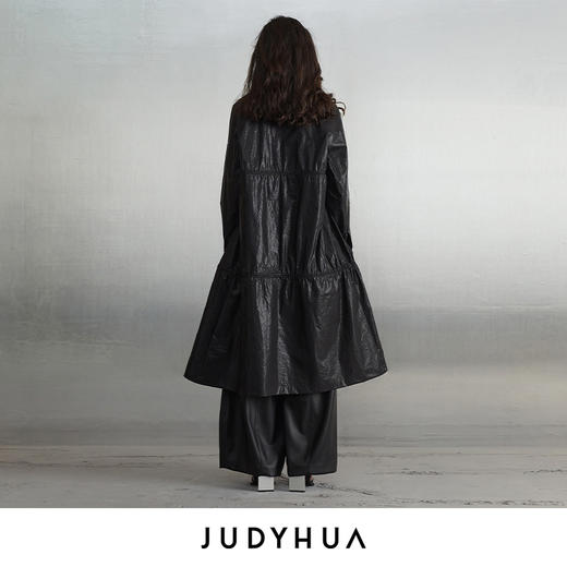 JUDYHUA 抽绳口袋拼接设计款风衣 商品图2