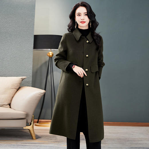 HR WL2A88339双面羊毛大衣时尚气质优雅大衣外套 商品图2