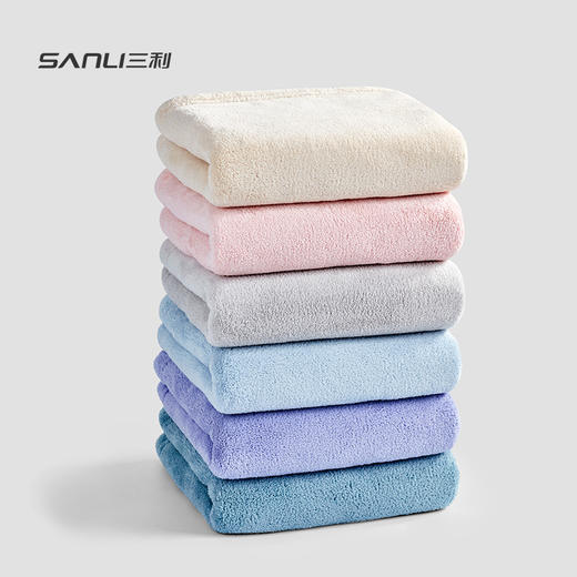 三利毛巾3条 洗脸洗澡家用比纯棉吸水速干不易掉毛干发情侣款男 商品图0